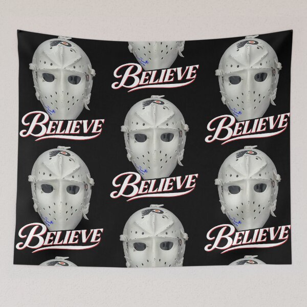 Artikelvorschau, Bernie Parent Eishockeymaske Torwarthelm Grafik entworfen und verkauft von phoebelevine.