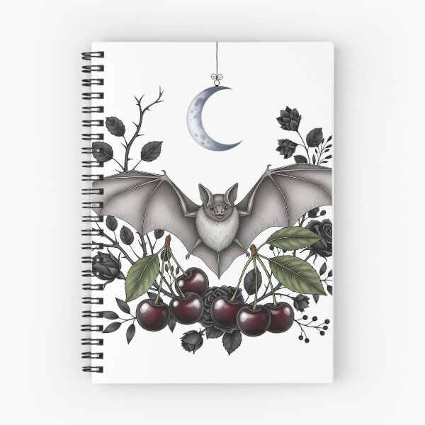 Item preview, Bat Cherry Night Bloom designed and sold by IllumeInk.