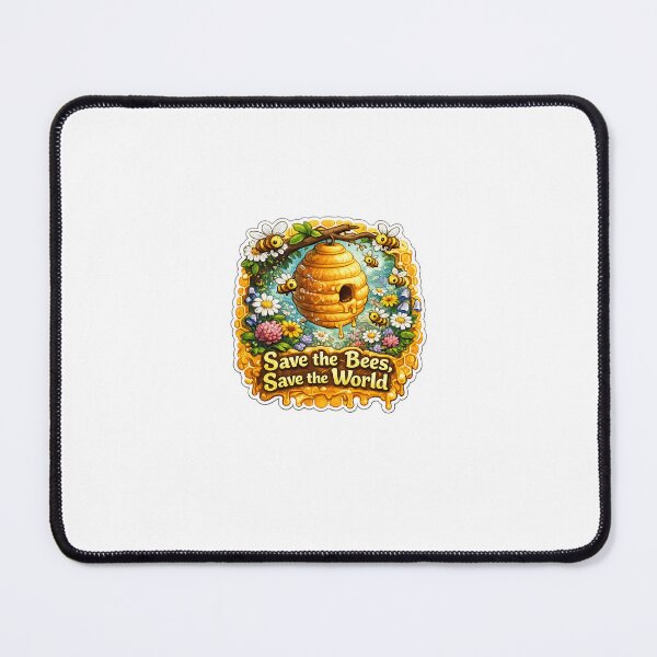 Item preview, Save the Bees, Save the World – Vibrant Beehive Nature Design designed and sold by SparkVault.