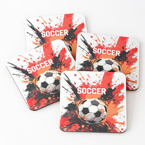 Item preview,  Dynamic Soccer Ball Paint Splatter Art designed and sold by A-M-G-Shop.