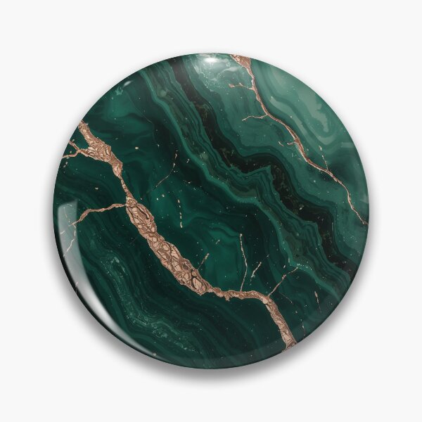 Item preview, Emerald Malachite with Rose Gold Veins designed and sold by Quotable Gear.