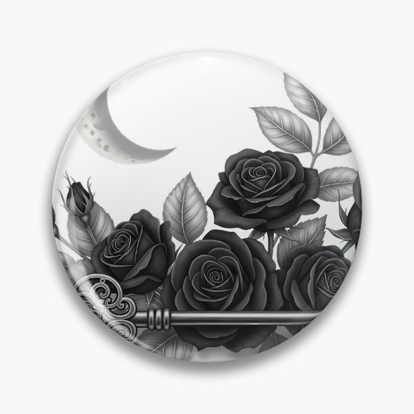 Item preview, Antique Key Rose Crescent designed and sold by IllumeInk.