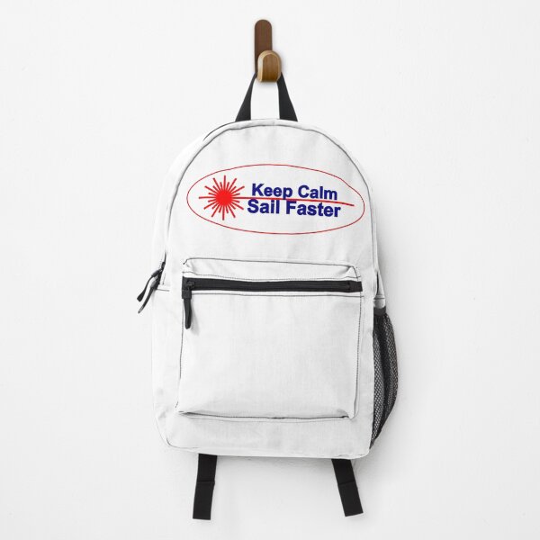 Item preview, Keep Calm and Sail Faster - Laser Sailing Competition Art designed and sold by Boat Park Supply.