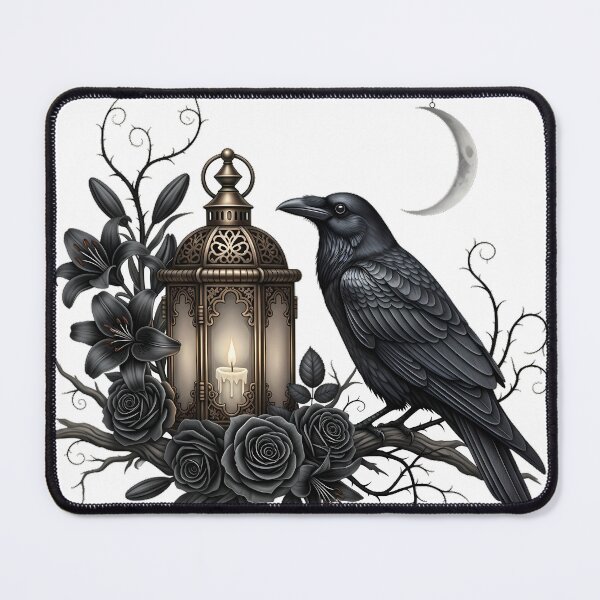 Item preview, Lantern Raven Midnight designed and sold by IllumeInk.