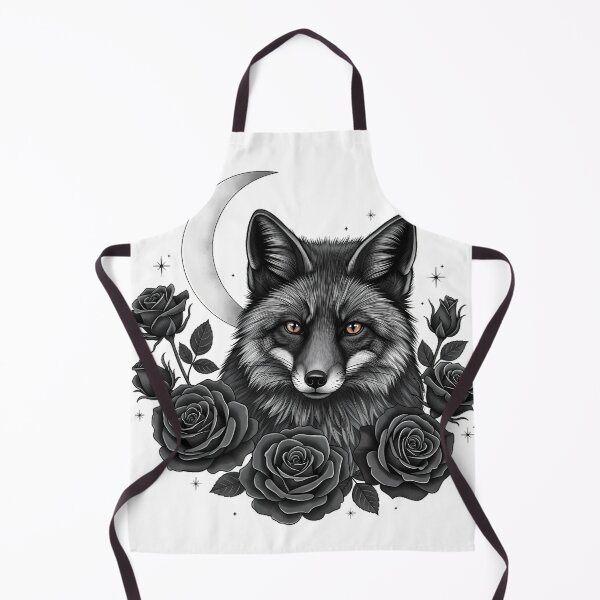 Item preview, Black Fox Rose Crescent designed and sold by IllumeInk.