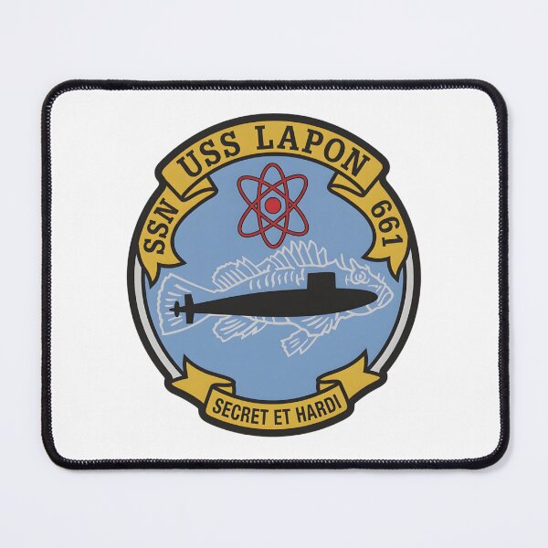 Artikelvorschau, Offizielles Hoheitsabzeichen der USS Lapon (SSN-661) entworfen und verkauft von CharlieDesings.