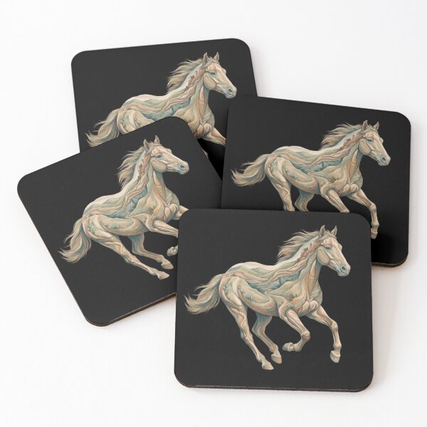 Item preview, Running Terrain Horse – Flowing Landscape Motion designed and sold by printedartgoods.