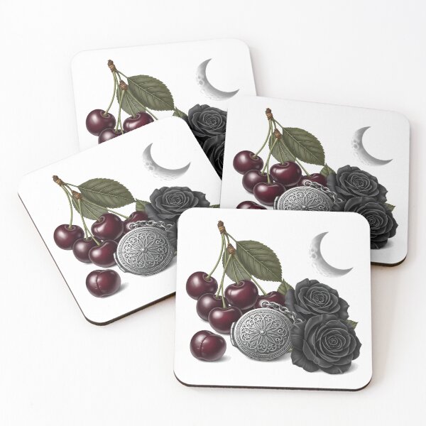 Item preview, Cherry Locket Moon Bloom designed and sold by IllumeInk.