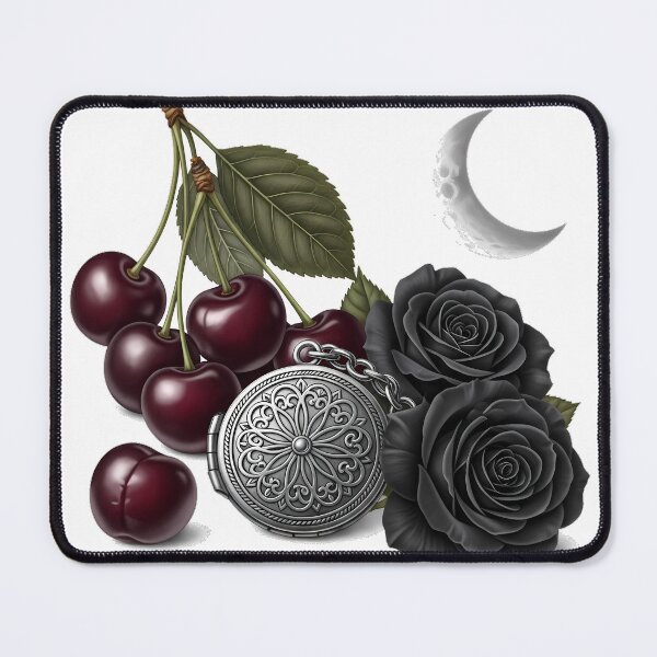 Item preview, Cherry Locket Moon Bloom designed and sold by IllumeInk.