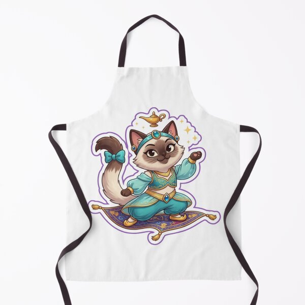 Item preview, Brave Princess Jasmine Cat on Magic Carpet designed and sold by Purely Art Shop.