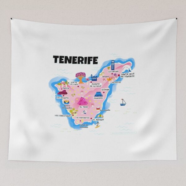 Item preview, Tenerife Minimal Travel Typography T-Shirt – Island Vibes Design designed and sold by MedCanvas.