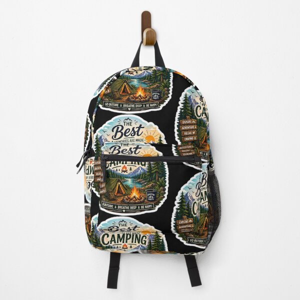 Item preview, The Best Memories Are Made Camping Sticker | Adventure Nature Mountain Camping Aesthetic designed and sold by Ishratparween11.