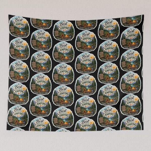 Item preview, The Best Memories Are Made Camping Sticker | Adventure Nature Mountain Camping Aesthetic designed and sold by Ishratparween11.