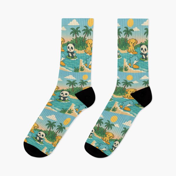 Item preview, Island Surf Pals – Puppy & Panda designed and sold by mbmstores.