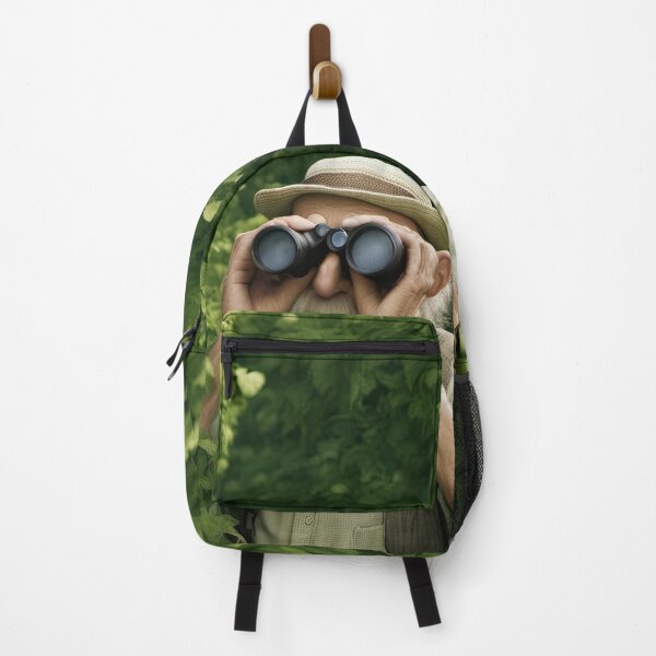 Item preview, Old Man hiding in a hedgerow with binoculars designed and sold by Colin Bentham.