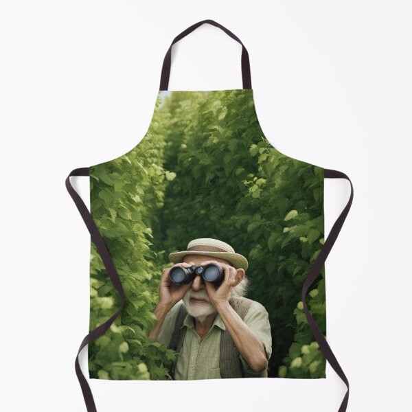 Item preview, Old Man hiding in a hedgerow with binoculars designed and sold by Colin Bentham.