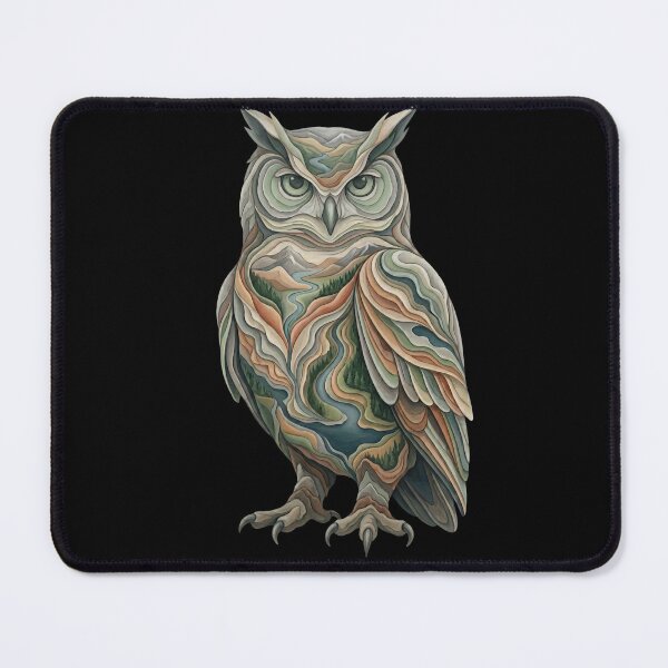Item preview, River Valley Owl – Layered Landscape Animal designed and sold by printedartgoods.
