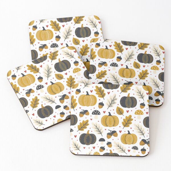 Item preview, Cozy Autumn Pumpkin and Leaves Seamless Pattern Vector Illustration designed and sold by DiNata.