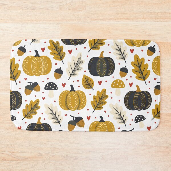 Item preview, Cozy Autumn Pumpkin and Leaves Seamless Pattern Vector Illustration designed and sold by DiNata.