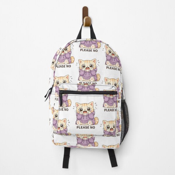Item preview, Please No Cat | Cute Kawaii Aesthetic | Overwhelmed Panic Mood Design designed and sold by The Mood Index.
