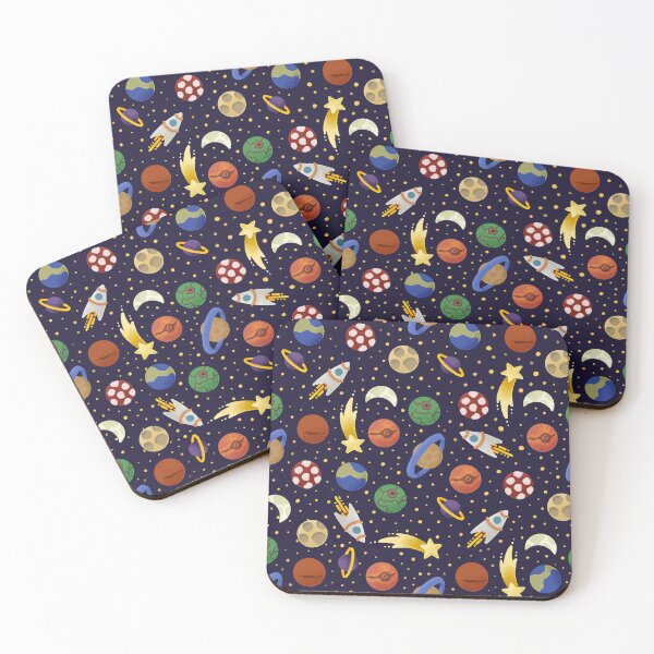 Item preview, Fun space pattern for kids and hobby astronauts designed and sold by AlexandraGregor.
