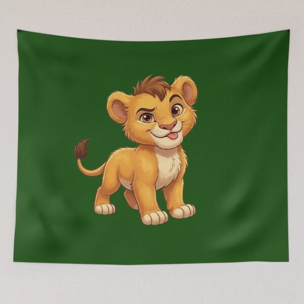 Item preview, Cute Lion Cub – Adorable Safari Cartoon designed and sold by The Digital Compass.