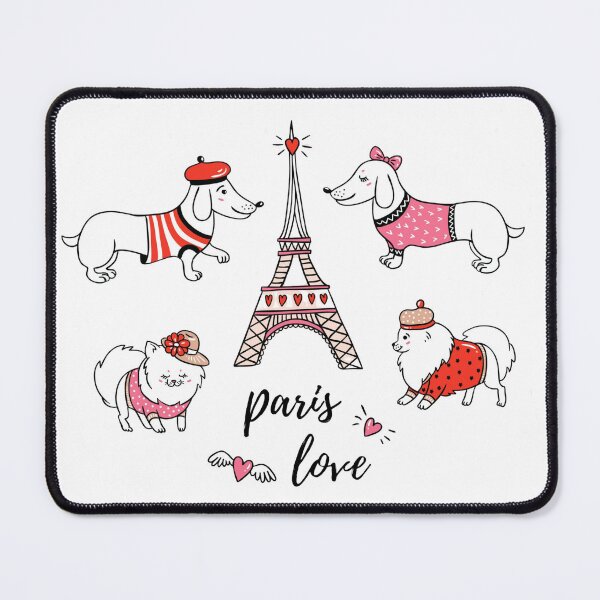 Item preview, Cute Paris Poodle Sticker – Kawaii French Dog & Eiffel Tower designed and sold by ZYNORAworld.