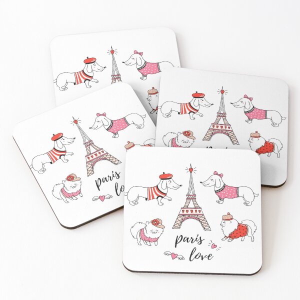 Item preview, Cute Paris Poodle Sticker – Kawaii French Dog & Eiffel Tower designed and sold by ZYNORAworld.