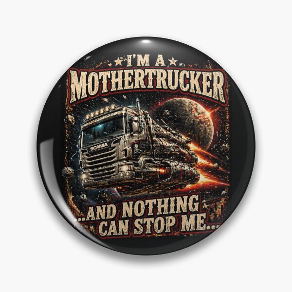 Item preview, I’m A Mothertrucker Space Truck Design – Funny Trucker Shirt, Sci-Fi Truck Driver Graphic, Retro Vintage Style designed and sold by MaximusFilth.