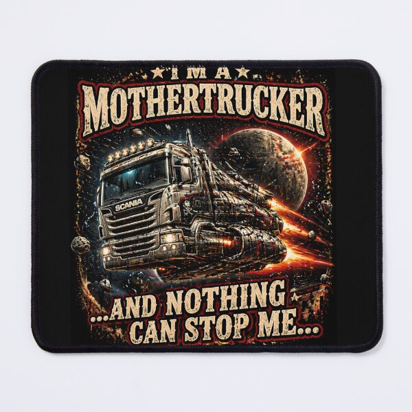 Item preview, I’m A Mothertrucker Space Truck Design – Funny Trucker Shirt, Sci-Fi Truck Driver Graphic, Retro Vintage Style designed and sold by MaximusFilth.