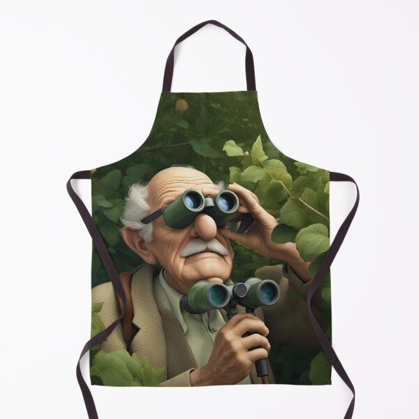 Item preview, Old Man hiding in a hedgerow with binoculars designed and sold by Colin Bentham.