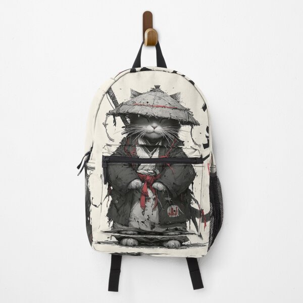 Item preview, Japanese Cat Samurai Ronin Retro Art designed and sold by GrinGalore.