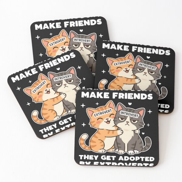Item preview, Introverts don't make friends. designed and sold by mksjr.