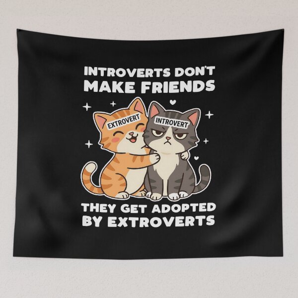 Item preview, Introverts don't make friends. designed and sold by mksjr.