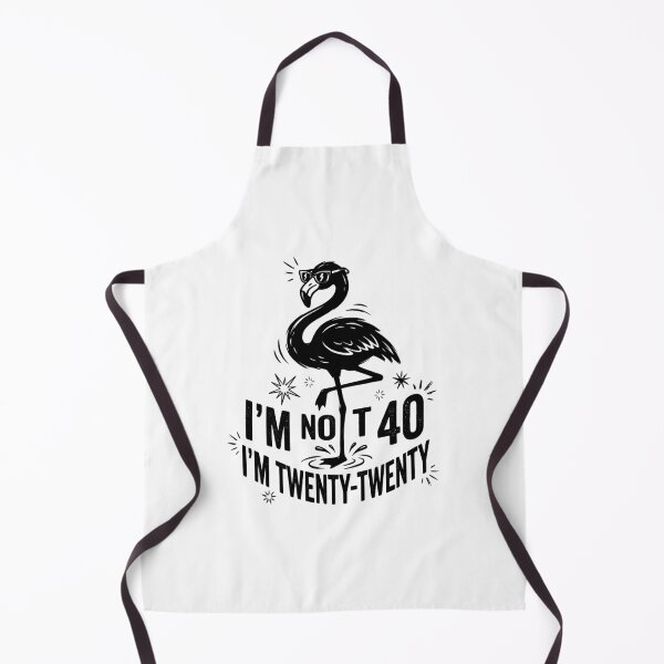 Item preview, Im Not 40 Im Twenty Twenty Funny Flamingo Birthday Humor Women Sassy Age Joke Graphic designed and sold by AsturShop.