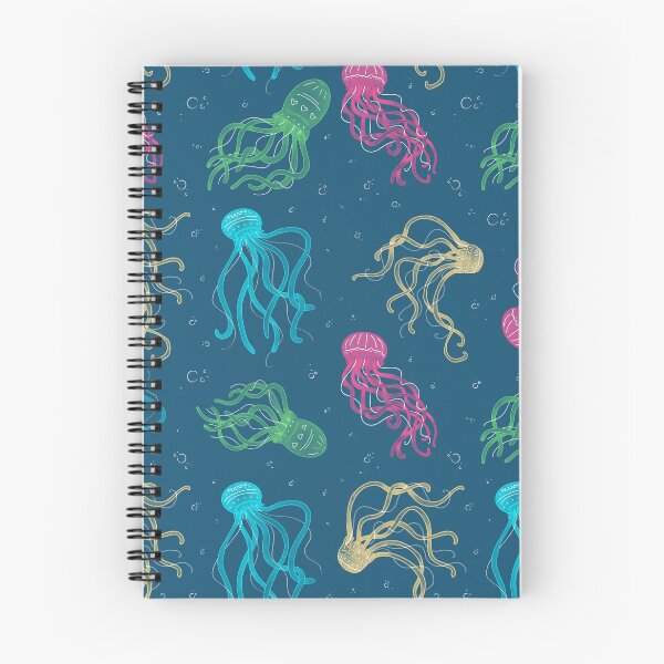 Item preview, Cool jellyfish, a bit of neon, hand-drawn pattern designed and sold by AlexandraGregor.