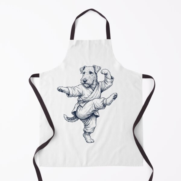 Item preview, Vintage Airedale Terrier Doing Kung Fu Martial Art Dog Lover designed and sold by TerryConnells.