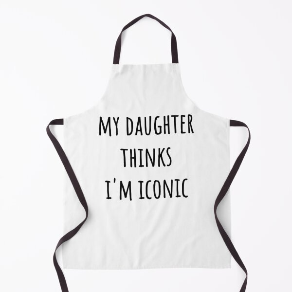 Item preview, My Daughter Thinks I’m Iconic – Simple Black Text Mom Gift Design designed and sold by EmeraldeaArt.