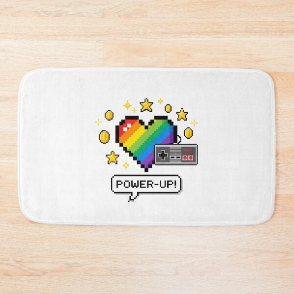 Item preview, Pride Month Retro Pixel Rainbow Heart Gamer Power-Up ?? designed and sold by Peitaaa121.