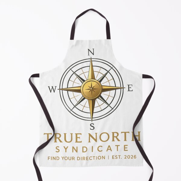 Item preview, True North - Minimalist Golden Compass Print designed and sold by Originn.