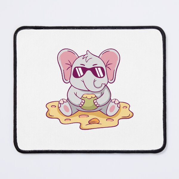Item preview, Cool Elephant with Sunglasses Holding Coconut designed and sold by wyaoter.