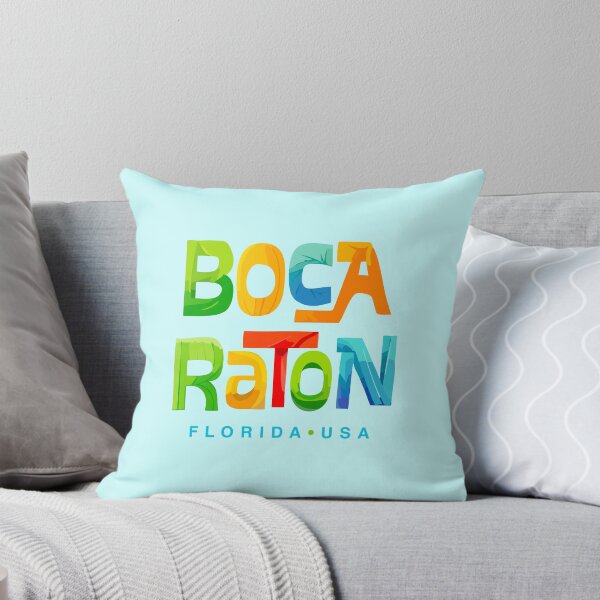 Item preview, Boca Raton Florida Retro Typographic Design designed and sold by Futurebeachbum.