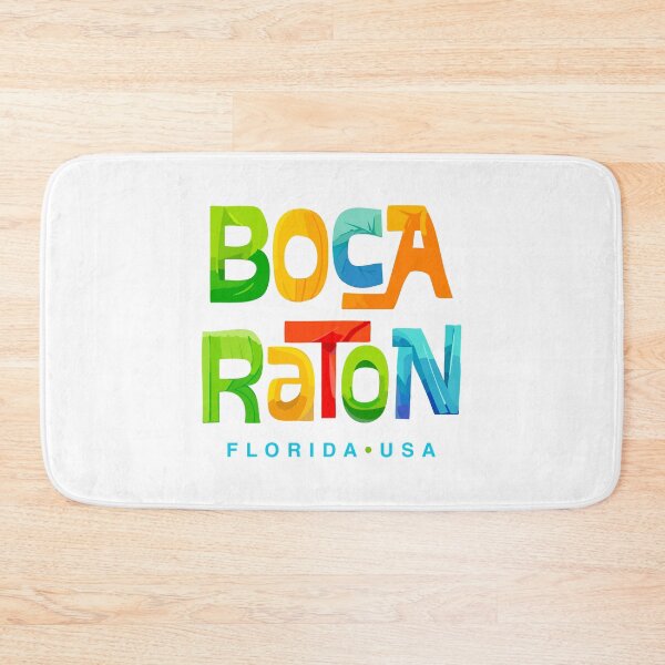 Item preview, Boca Raton Florida Retro Typographic Design designed and sold by Futurebeachbum.