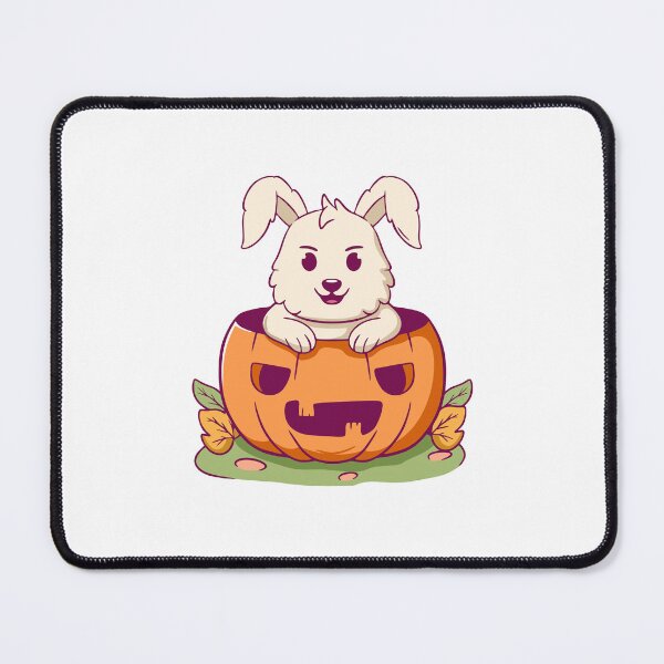 Item preview, Cute Bunny Rabbit Hiding in Halloween Pumpkin designed and sold by wyaoter.