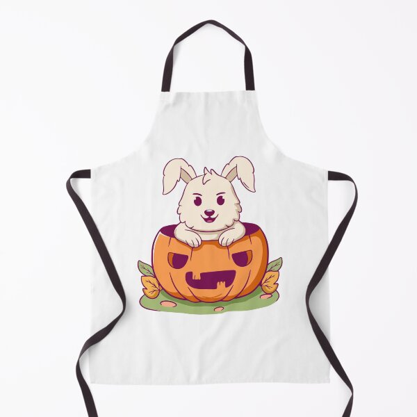 Item preview, Cute Bunny Rabbit Hiding in Halloween Pumpkin designed and sold by wyaoter.