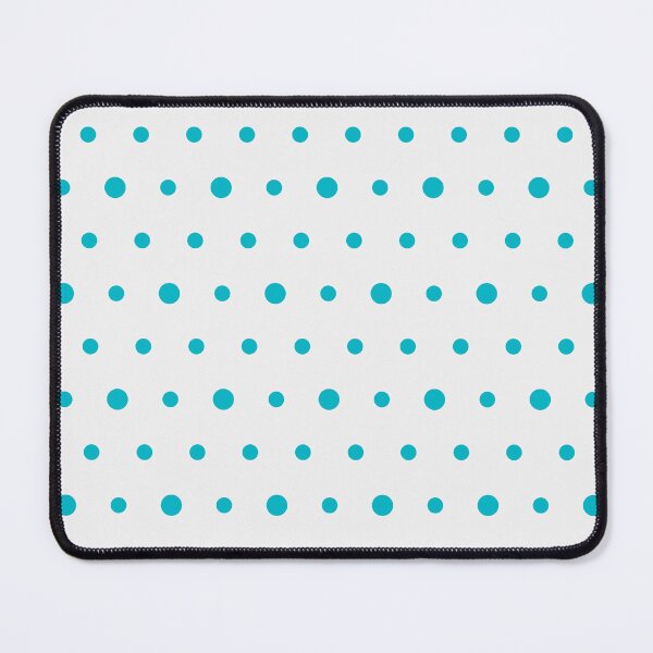 Item preview, White And Cyan Polka Dot Pattern designed and sold by pattern-archive.