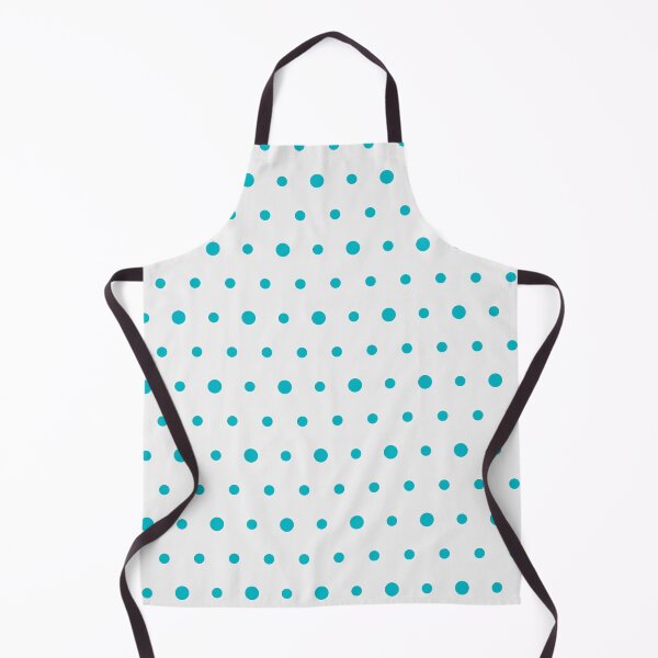 Item preview, White And Cyan Polka Dot Pattern designed and sold by pattern-archive.