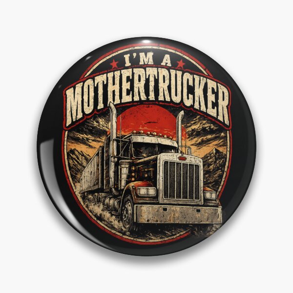 Item preview, I’m A Mothertrucker Vintage Truck Driver Shirt | Retro Semi Truck Design designed and sold by MaximusFilth.