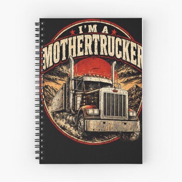 Item preview, I’m A Mothertrucker Vintage Truck Driver Shirt | Retro Semi Truck Design designed and sold by MaximusFilth.
