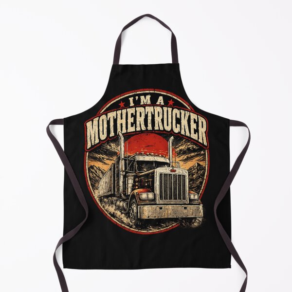 Item preview, I’m A Mothertrucker Vintage Truck Driver Shirt | Retro Semi Truck Design designed and sold by MaximusFilth.